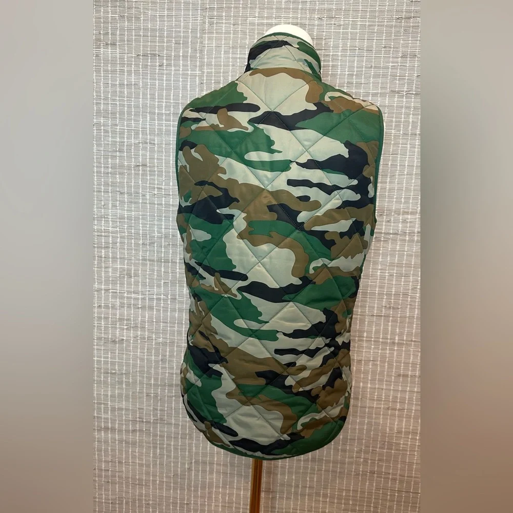 🖤 J. Crew Mercantile Women’s Excursion Quilted Green Camo Puffer Vest 🖤